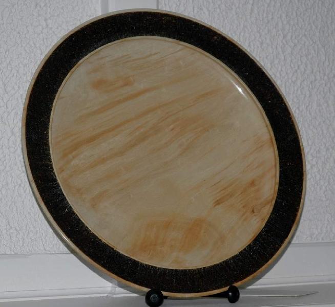 Maple Platter with Coffee Rim